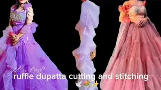 Simple Duptta Ko Ruffle Duptta Kaise Banaye🔥 / Old Duptta Makeover ! Ruffle Duptta tutorial 😍