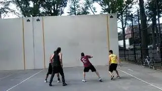 Johnny J and Han L vs David R and Kenny W 2016-06-12 handball game