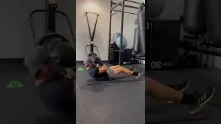 Sit up to 1-2 punch on heavy bag