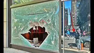 Center City Philadelphia Riot Damage