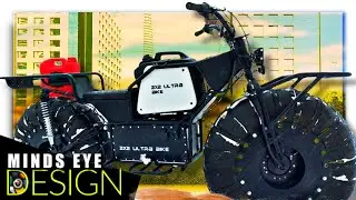 2WD ELECTRIC ULTRA BIKE ХРАНИТ ДОПОЛНИТЕЛЬНОЕ ТОПЛИВО В ОГРОМНЫХ КОЛЕСАХ
