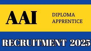Airport Authority OF India Recruitment 2025 || Diploma Apprentice Vacancy Alert 🚨|| Apply Now Online