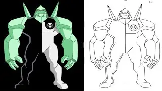 👽Diamondhead👽  Ipad Pencil Sketch ✏️ #cartoon #ben10 #sketch #drawing #art