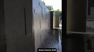 water 🌊 Curtain Wall| Landscape with Water wall and Garden #home #waterfall #waterwall #landscape