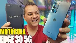 Motorola EDGE 30 | Ele JÁ CHEGOU! Conheça o Smartphone 5G MAIS FINO DO MUNDO! Unboxing e Impressões