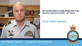 DG-CADETS End of Year & Sign Off for 2025 // Air Force Cadets