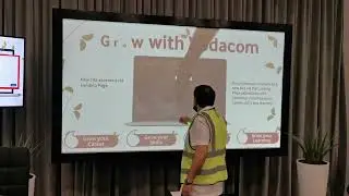 Large Projected Touch Wall - Vodacom HR Event