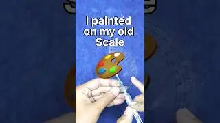 I painted on my old scale. #youtube #youtubeshorts #shortsfeed #trending #vairal #art