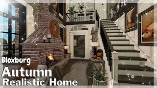 BLOXBURG: Autumn Realistic Home Speedbuild (interior + full tour) Roblox House Build