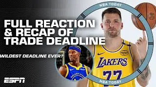 FULL REACTION to the NBA Trade Deadline: Luka to the Lakers, Jimmy Butler to the Warriors & MORE 🍿