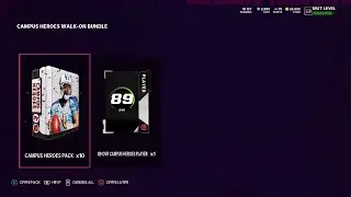Madden NFL 22 Campus heroes pack opening
