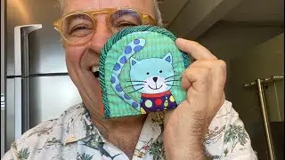 Carteira Fácil Costurada à Mão Estampa Gatinho/D.I.Y. Manual Sewing Wallet/Afonso Franco