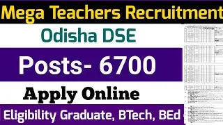 Mega Teachers Recruitment  2021 | 6,700+ posts | apply online #teacherjobs #teachingjobs #BEd