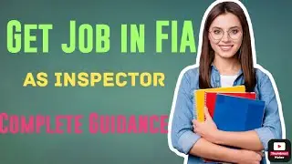 Guidelines for FIA inspector post jobs.. #fiajobs2022 #FIAinspectorjob #fia #govtjobs2022