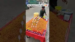 In Just ₹50 Desi Bhelpuri😍 #shorts #bhelpuri #streetfood #viralshort #trending #foodies