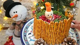 This Christmas Chicken Cake Will Impress Everyone! 🎄#christmas 