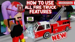 *NEW* ALL FIRE TRUCK FEATURES IN BROOKHAVEN 🏡RP ROBLOX 🚒😯