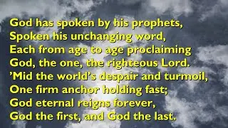 God Has Spoken by His Prophets (Tune: Hyfrydol - 3vv) [with lyrics for congregations]