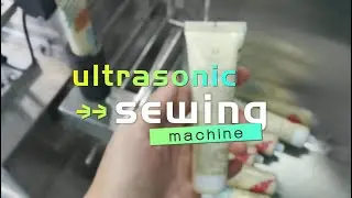 From shenzhen city ultrasonic automatic plastic tube sealing mask production machine for small