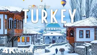 Winter in TURKEY 4K UHD ❄️ Snowy Highlands, Stone Villages & the Quiet Charm of Anatolia