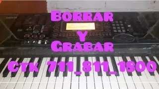 como grabar y borrar casio ctk 711 811 1800 y más