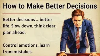 How to Make Better Decisions | Motivational Video 🔥 | Graded Reader ✅ | Improve Your English Fluency