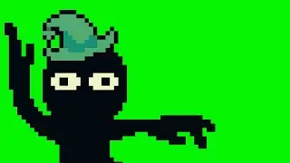 Lonely Wizard Dance from Inscryption - Green Screen