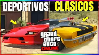 TOP 10 MEJORES DEPORTIVOS CLASICOS de GTA5 ONLINE QUE DEBES TENER! TOP MEJORES CLASICOS GTA| Mystic