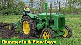 Antique Tractor Plowing: Hammer In and Plow Days