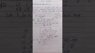 Section formula for internal division