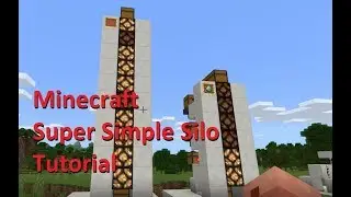 Minecraft Tutorial - Super Simple Silo Storage System (XBOX, MCPE, BEDROCK, PS4, PC)