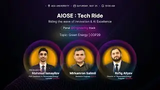 Green Energy | COP29 | Panel Discussion #engineering #greenenergy #cop29