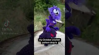 Gastly crochet pattern drop! 💜#pokemon #amigurumi