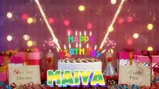 MAIYA Happy Birthday Song with Names 🌟 Happy Birthday to You