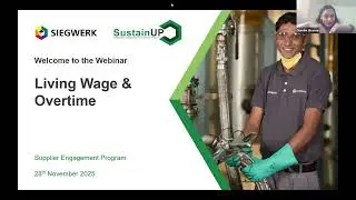 SustainUP - Living wage and overtime - Supplier Engagement Program by Siegwerk