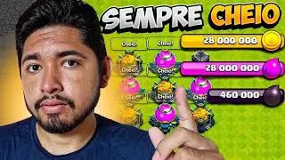 MELHOR Estrat&eacute;gia para ficar cheio de recurso r&aacute;pido - Clash of Clans