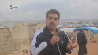 Idlib: People suffer in Atma camp from the severe winter 4-1-2017