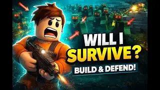 Building my secret base in Build Defense Roblox