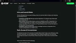When Does EA FC 26 Web App Launch? (Launch Date & Time)