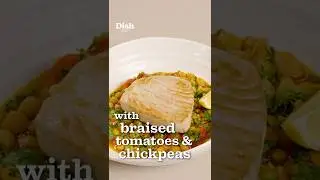 Обжаренный тунец с тушеными помидорами и нутом | Waitrose | Подкаст Dish