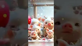 🐷 Super Adorable Piglet Animation! 🐽💖  #adorabletimes #cutepiglets #piggylove #ai #animation