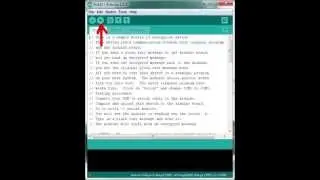 Arduino example showing a simple encryption method, called  rot13.