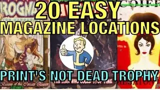 Fallout 4 - 20 Magazine Locations / Print's Not Dead Trophy
