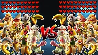 All Banana Italian Brainrot Family vs All Evil Banana Italian Brainrot Family! Meme battle 