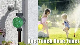 Moistenland One-Touch Digital Sprinkler Timer, Water Timer for Garden Hose