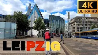 Leipzig Germany Walking Tour 4K Summer 2022