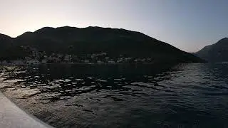 Ferry in Kotor Bay (Kamenari-Lepetane), Montenegro - timelapse
