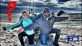 Is It ETHICAL to Run SURF FISHING GUIDES in the DEAD of WINTER?! Land Based Fishing Charters.
