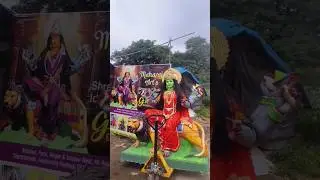 unique Durga Mata #nagole #durgapuja #durgamaa