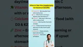 Best Time to Take Your Supplements for Maximum Benefits
